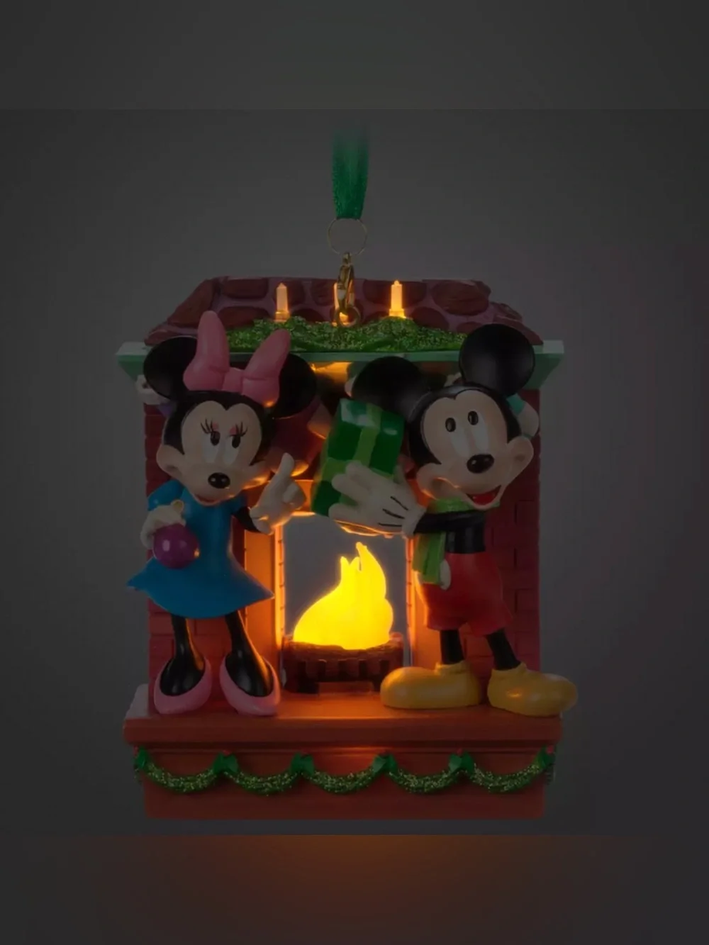 Ornament Mickey & Minnie Mouse Light-Up Living Magic